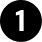 Black circle containing the number 1